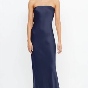 bec + bridge Moon Dance strapless dress